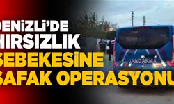 Denizli’de Hırsızlık Şebekesine Şafak Operasyonu Yapıldı