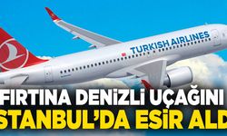 Fırtına Denizli Uçağını İstanbul’da Esir Aldı