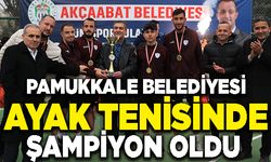 Pamukkale Belediyesi Ayak Tenisinden Şampiyon Oldu
