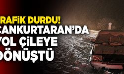 Cankurtaran’da Kar Nedeniyle Yol Çileye Dönüştü
