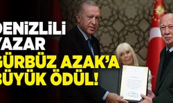 Cumhurbaşkanı Erdoğan’dan Denizlili Yazar Gürbüz Azak’a Büyük Ödül