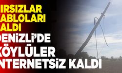 Denizli’de Hırsızlar Kabloları Çalınca Köy İnternetsiz Kaldı