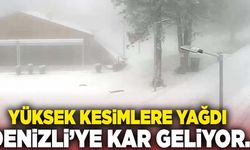 Denizli’de Kar Yüksek Kesimlerde Etkili Oldu