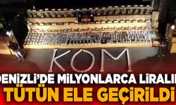 Denizli’de Milyonlarca Liralık Tütün Ele Geçirildi