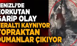 Denizli’de Topraktan Çıkan Dumanlar Yerel Halkı Korkutuyor!