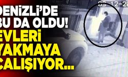 Denizli’de Uyuşturucu Bağımlısı Balkon Perdelerini Yakıyor!