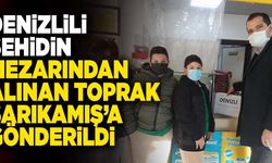 Denizlili Şehidin Mezarından Alınan Toprak Sarıkamış’a Gönderildi