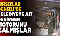 Hırsızlar Denizli’de Belediyeye Ait Değirmen Motorunu Çalmışlar