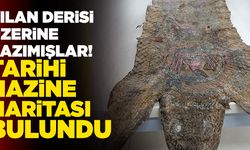 Yılan Derisi Üzerine Yazılı Tarihi Hazine Haritası Bulundu