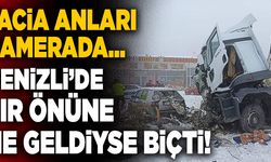 Denizli’de Tır Önüne Ne Geldiyse Biçti!