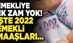 Emekliye Ek Zam Yok!  İşte 2022 Emekli Maaşları…