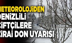Meteorolojiden Denizlili Çiftçilere Zirai Don Uyarısı