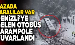 Son Dakika: Denizli’ye Gelen Otobüs Şarampole Yuvarlandı