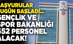 Son Dakika: Gençlik Ve Spor Bakanlığı 652 Personel Alacak!