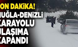 Son Dakika: Muğla-Denizli Karayolu Ulaşıma Kapandı