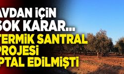 Termik Santral Projesi İptal Edilmişti… Avdan İçin Şok Karar!