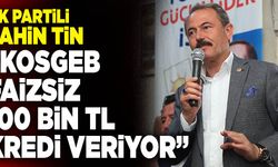 Ak Partili Şahin Tin: “KOSGEB 2 Yıl Geri Ödemesiz 100 Bin TL Veriyor”