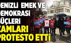 Denizli Emek Ve Demokrasi Güçleri Zamları Protesto Etti
