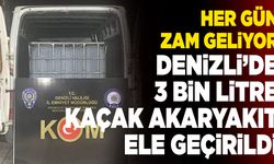 Denizli’de 3 Bin Litre Kaçak Akaryakıt Ele Geçirildi