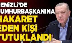 Denizli’de Cumhurbaşkanına Hakaret Eden Kişi Tutuklandı