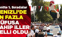 Denizli’de En Fazla Nüfusa Sahip İller Belli Oldu