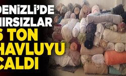Denizli’de Hırsızlar 6 Ton Havluyu Çaldı