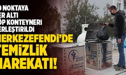Merkezefedi’de 50 Farklı Noktaya Yer Altı Çöp Konteyneri Yerleştirildi