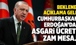 Cumhurbaşkanı Erdoğan’dan Asgari Ücrete Zam Mesajı