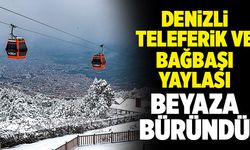Denizli Teleferik Ve Bağbaşı Yaylası Beyaza Büründü