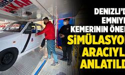 Denizli’de Emniyet Kemerinin Önemi Simülasyon Aracıyla Anlatıldı