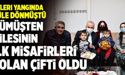 Denizli’de Evleri Yanan Gümüşten Ailesinin İlk Misafirleri Zolan Çifti Oldu