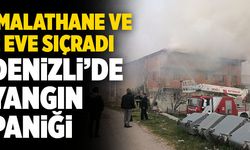 Denizli’de İmalathane ve Evlere Sıçrayan Yangın Büyük Korkuya Neden Oldu