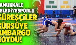 Pamukkale Belediyesporlu Güreşçiler Kürsüye Ambargo Koydu!