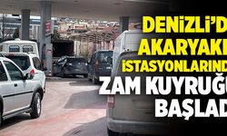 Son Dakika: Denizli’de Akaryakıt İstasyonlarında Zam Kuyruğu Başladı
