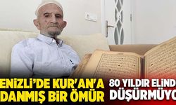 76 Yıl Önce Hafızlığını Tamamlayan Cevat Oğuz, Kur'an-ı Kerim'i Elinden Düşürmüyor