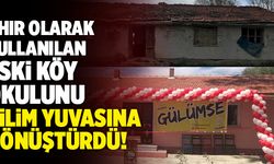Denizli’de Ahır Olarak Kullanılan Eski Köy Okulunu Bilim Yuvasına Dönüştürdü!