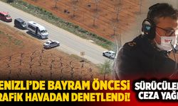 Denizli’de Bayram Öncesi Trafik Havadan Denetlendi!