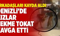 Denizli’de Genç Kızlar Sokak Ortasında Tekme Tokat Kavga Etti