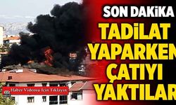 Denizli’de Tadilat Yapalım Derken Apartmanın Çatısını Yaktılar