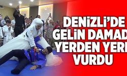Denizli’de Gelin Damadı Yerden Yere Vurdu