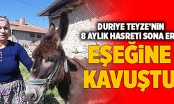 Denizli’de Yaşlı Kadın Eşeğine 8 Ay Sonra Kavuştu!