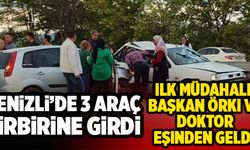 Denizli’de Zincirleme Kazada Yaralılara İle Müdahaleyi Başkan Ve Doktor Eşi Yaptı