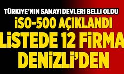 İSO-500 Açıklandı! Listede Denizli’den 12 Firma Yer Aldı
