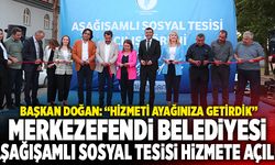 Merkezefendi Belediyesi Aşağışamlı Sosyal Tesisi Hizmete Açıldı