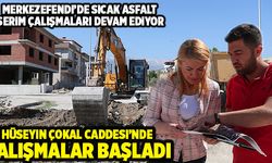 Merkezefendi’de Sıcak Asfalt Serim Çalışmaları Devam Ediyor