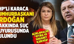 CHP’li Karaca Cumhurbaşkanı Erdoğan Hakkında Suç Duyurusunda Bulundu