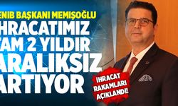 DENİB Başkanı Hüseyin Memişoğlu, “İhracatımız Tam 2 Yıldır Aralıksız Artıyor”