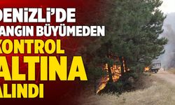 Denizli’de Yangın Büyümeden Kontrol Altına Alındı