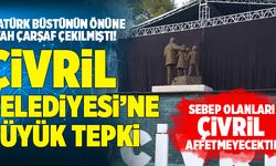 Çivril’de Festival Alanında Atatürk Büstünün Önüne Siyah Çarşaf Çekildi! CHP’den Büyük Tepki…