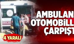 Denizli’de Ambulans Otomobille Çarpıştı! 4 Yaralı